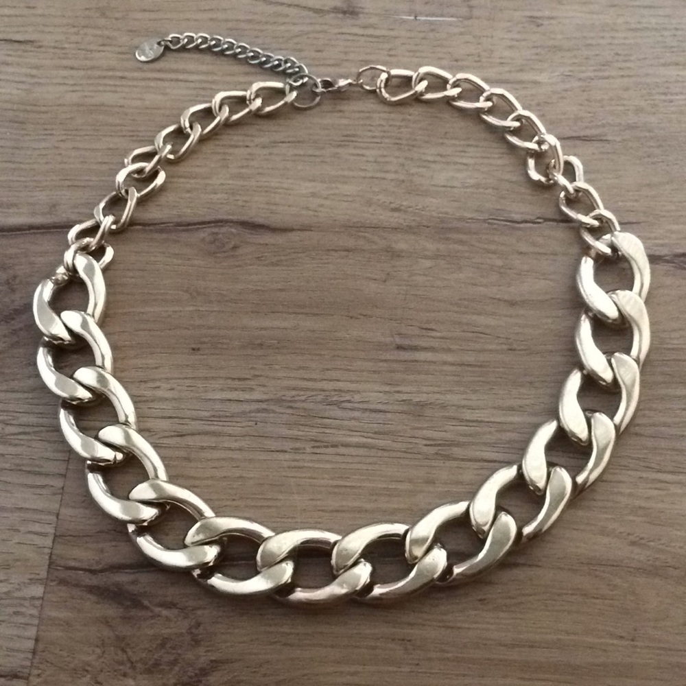 Gold choker chain from charming Charlie’s
